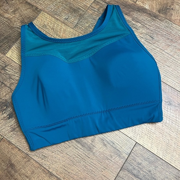 Athleta Gigi high support sports bra deep water teal size small - Picture 1 of 8
